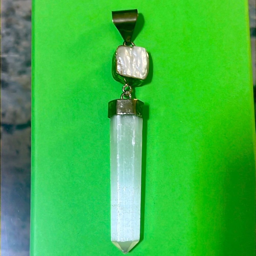 Quartz & Mother of Pearl Pendant